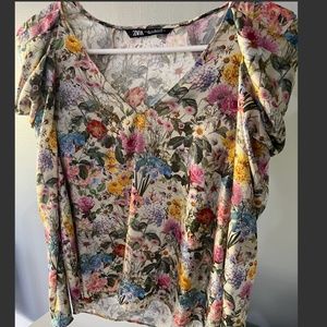 ZARA Floral top